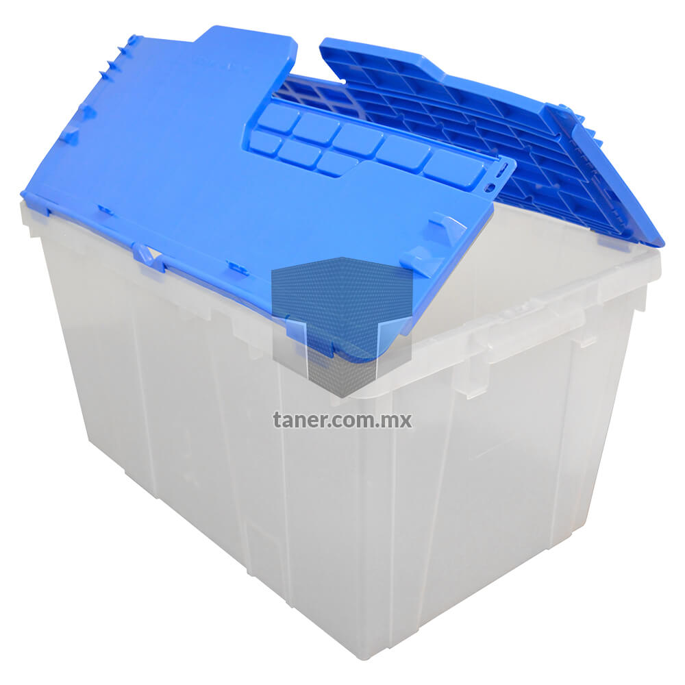 Caja Plástico Bisagra Transparente ✓ Disponible