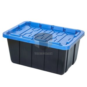 Venta de Anaqueles TANER Organizadora de Espacios CDMX y Queretaro-Contenedor Plástico Guarda Todo Azul