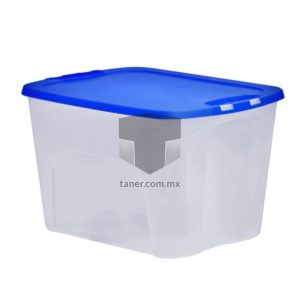 Venta de Anaqueles TANER Organizadora de Espacios CDMX y Queretaro-Contenedor Plástico Transparente 87 Lts