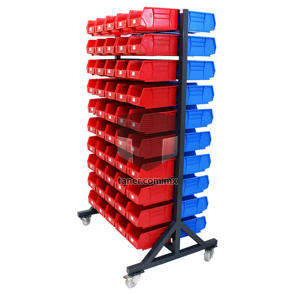 Venta-de-Anaqueles-TANER-Organizadora-de-Espacios-CDMX-Exhibidores-Exhibidor-Doble-100-Gavetas-Plásticas-N-3-01