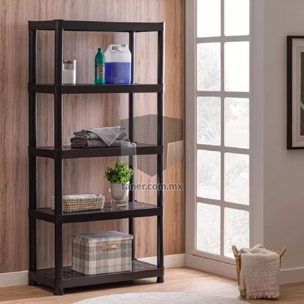 Venta de Anaqueles TANER Organizadora de Espacios CDMX y Queretaro-Estante Plástico Cerrado 5 Niveles Sel