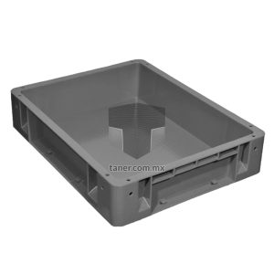 Venta de Anaqueles TANER Organizadora de Espacios CDMX y Queretaro-Contenedor Plástico Industrial N.2 Gris