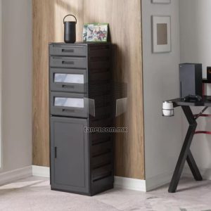 Venta de Anaqueles TANER CDMX y Queretaro-Archivador Plastico Mixto Gris 03a