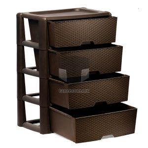 Venta de Anaqueles TANER Organizadora de Espacios CDMX y Queretaro-Cajonera Ratan Chocolate