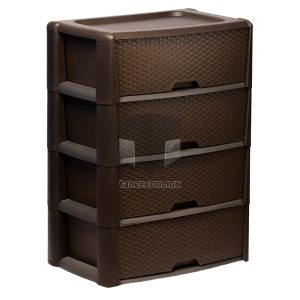 Venta de Anaqueles TANER Organizadora de Espacios CDMX y Queretaro-Cajonera Ratan Chocolate