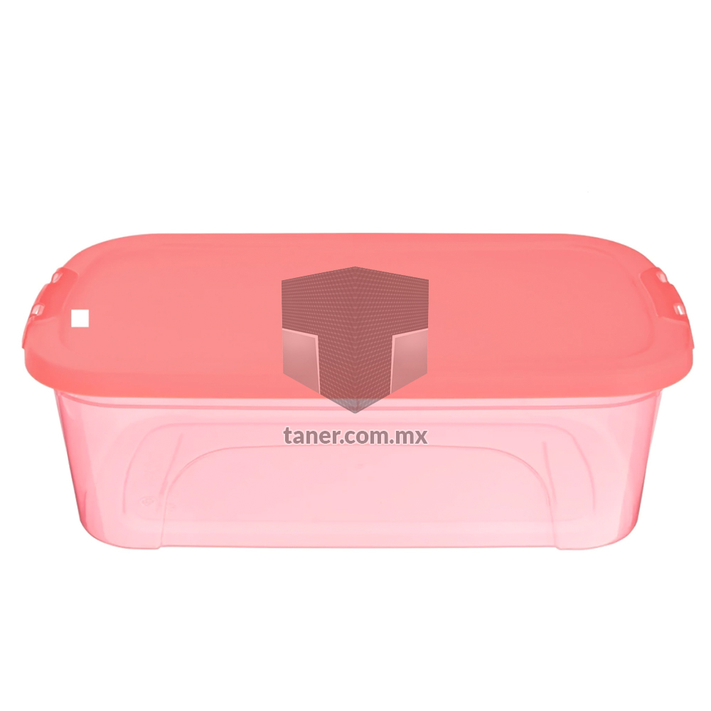 Contenedor Zapatera de Plástico Salmón