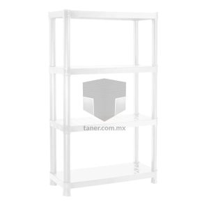 Venta de Anaqueles TANER Organizadora de Espacios CDMX y Queretaro-Estante Plástico Blanco Grande