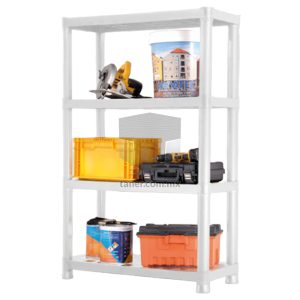 Venta de Anaqueles TANER Organizadora de Espacios CDMX y Queretaro-Estante Plástico Blanco Grande
