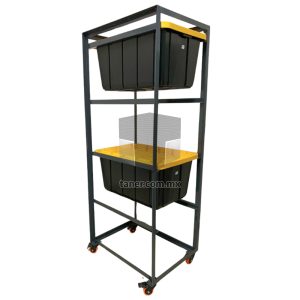 Estructura Guarda Todo Con Ruedas y Contenedores