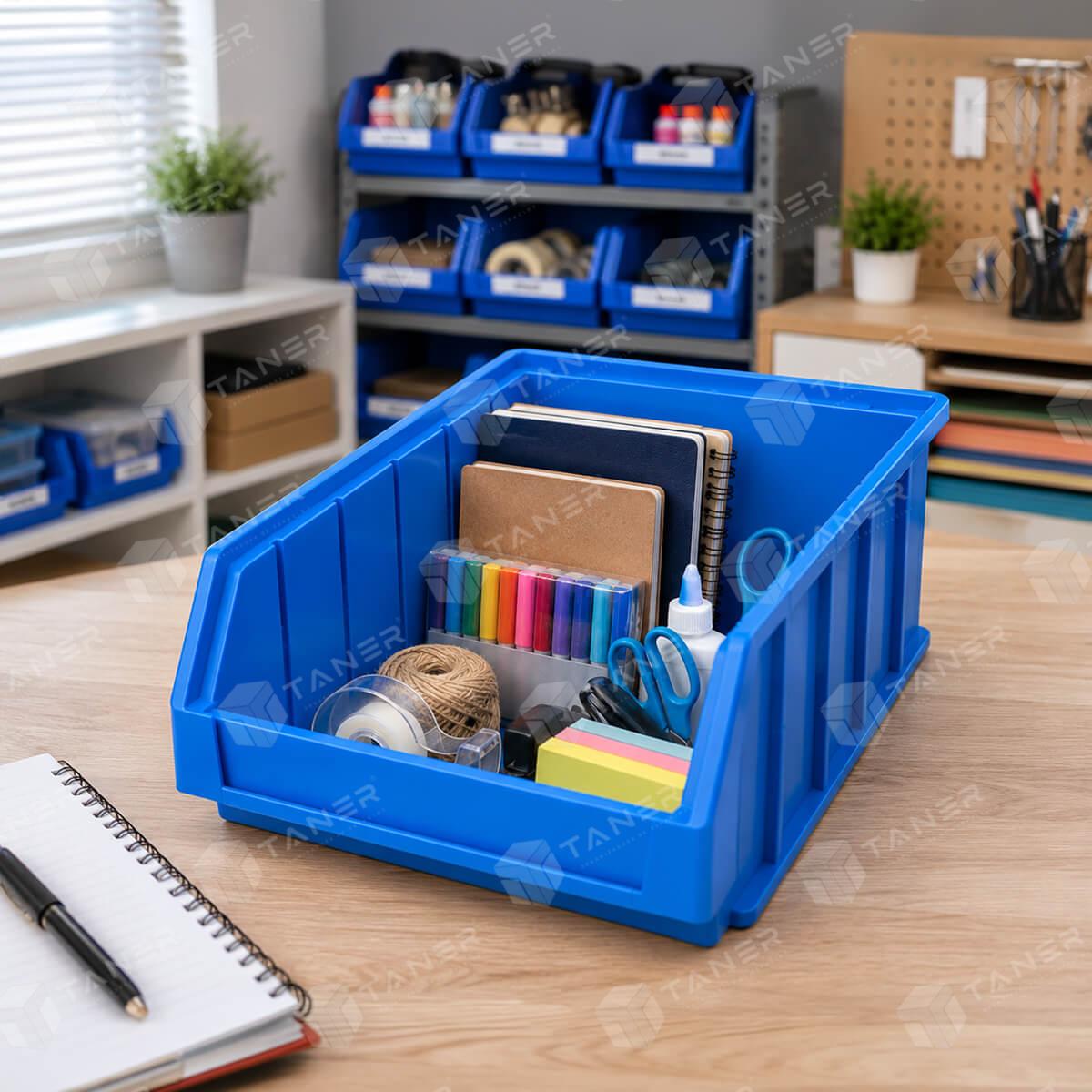 Caja Industrial Plastica Apilable 03a
